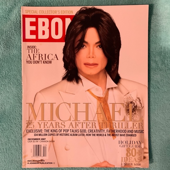 Michael Jackson Ebony Magazine December 2007 - Picture 1 of 1